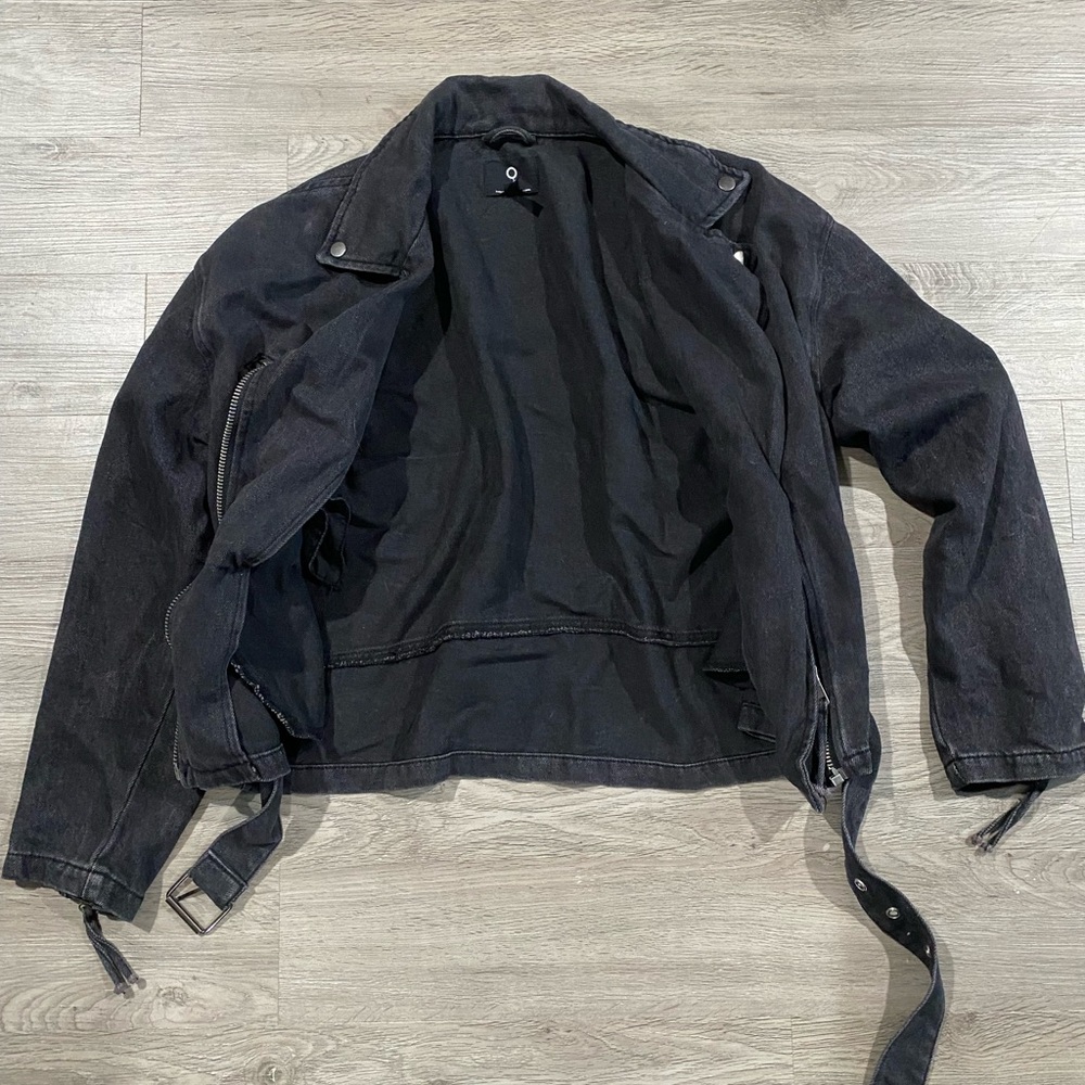 Insane Gene Ride Or Die Black Moto‎ Jacket Medium - Picture 5 of 7